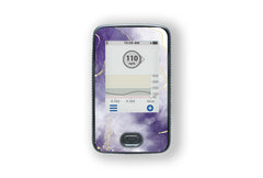 Violet Marble Sticker - Dexcom G6 / One Receiver for diabetes supplies and insulin pumps