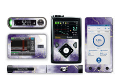 Violet Marble Sticker for Novopen 4, 5, 6, or Echo diabetes supplies and insulin pumps