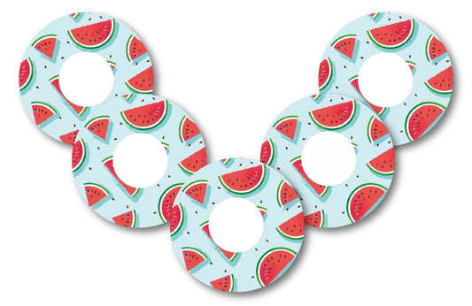 Watermelon Patch Pack for Freestyle Libre - 5 Pack diabetes CGMs and insulin pumps