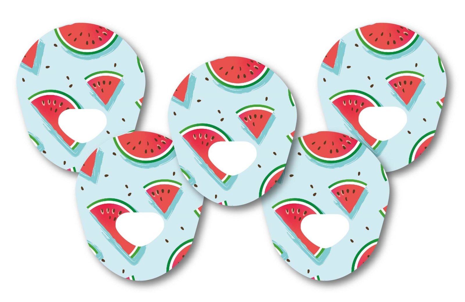 Watermelon Patch Pack for Guardian Enlite - 5 Pack diabetes CGMs and insulin pumps
