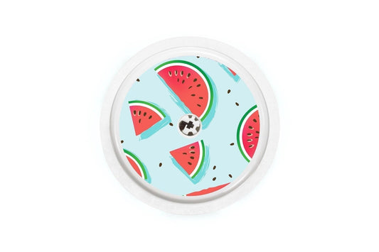 Watermelon Sticker - Freestyle Libre 1, 2, or 2+ for diabetes CGMs and insulin pumps