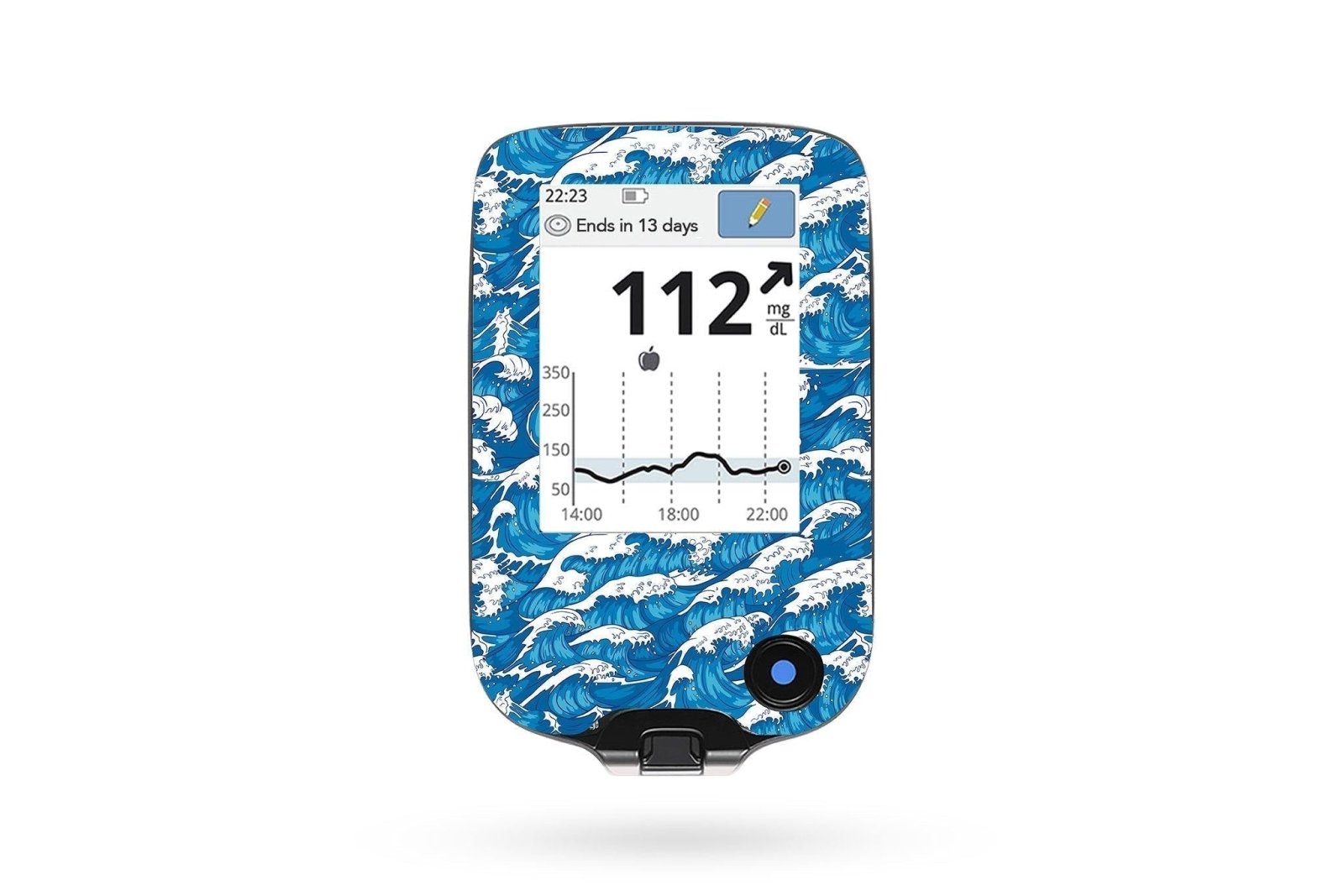 Waves Sticker - Freestyle Libre Reader for diabetes CGMs and insulin pumps