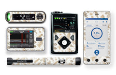 Winter Wonderland Stickers for Novopen 4, 5, 6, or Echo diabetes CGMs and insulin pumps