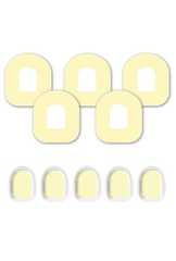 Yellow Pastel Patches Matching Set for Omnipod diabetes supplies and insulin pumps