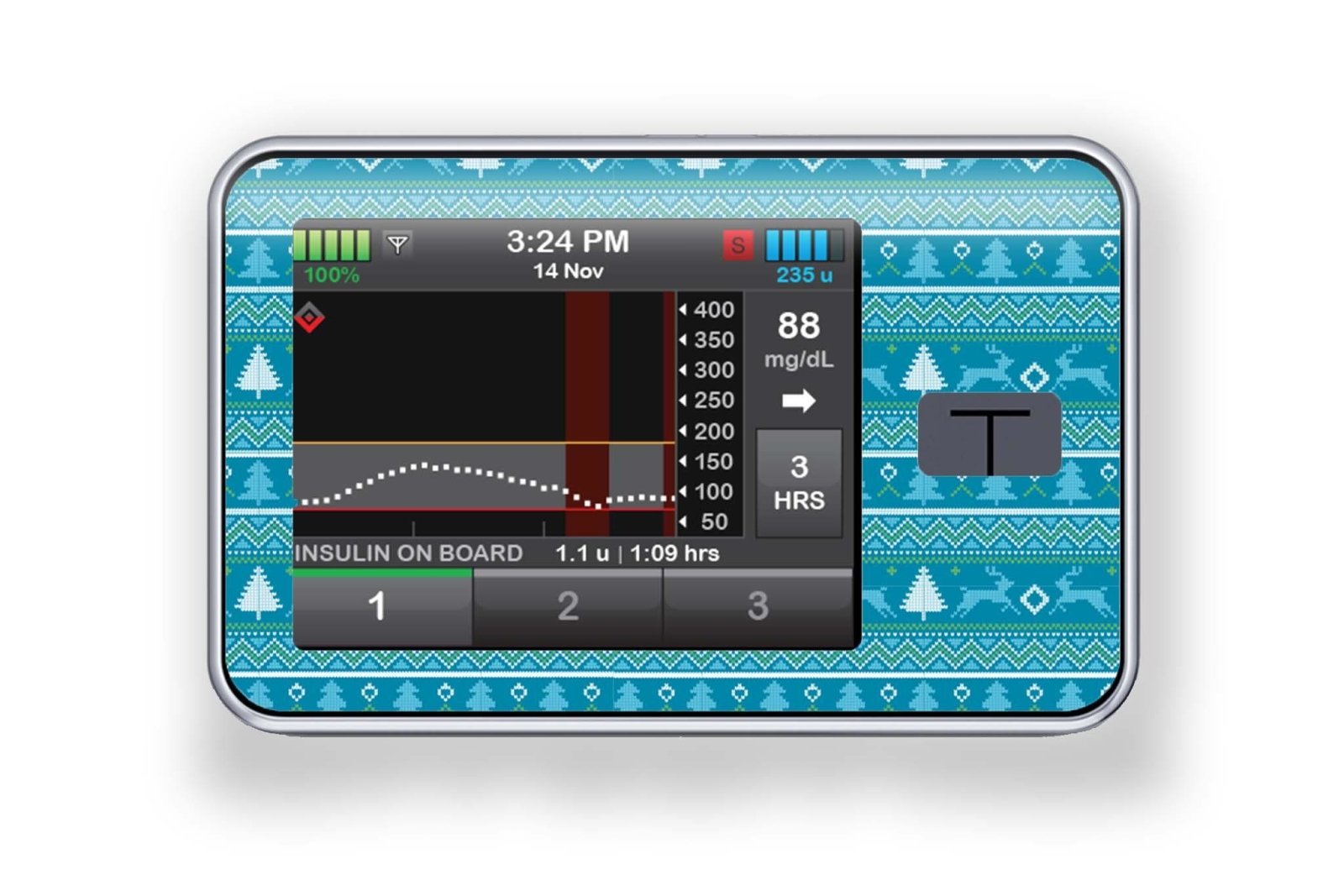 Seasonal Styles - Diabetes Device Stickers - Type One Style