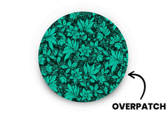 Bright Teal Flowers Patch - Overpatches