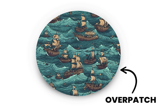 Pirate Ships Patch - Overpatches for Generic Overpatch diabetes supplies and insulin pumps