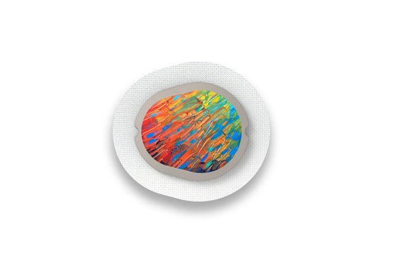 Abstract Sticker - Dexcom G7 for diabetes supplies and insulin pumps