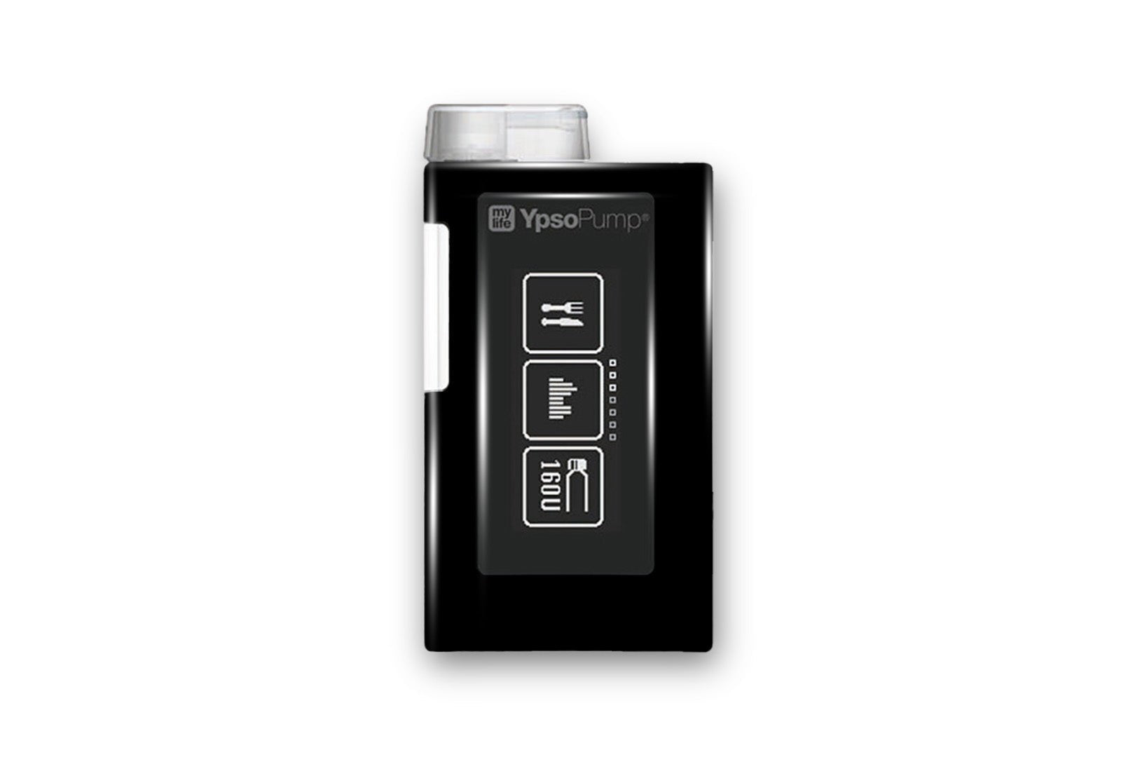 All Black Stickers for Ypsomed MyLife diabetes supplies and insulin pumps