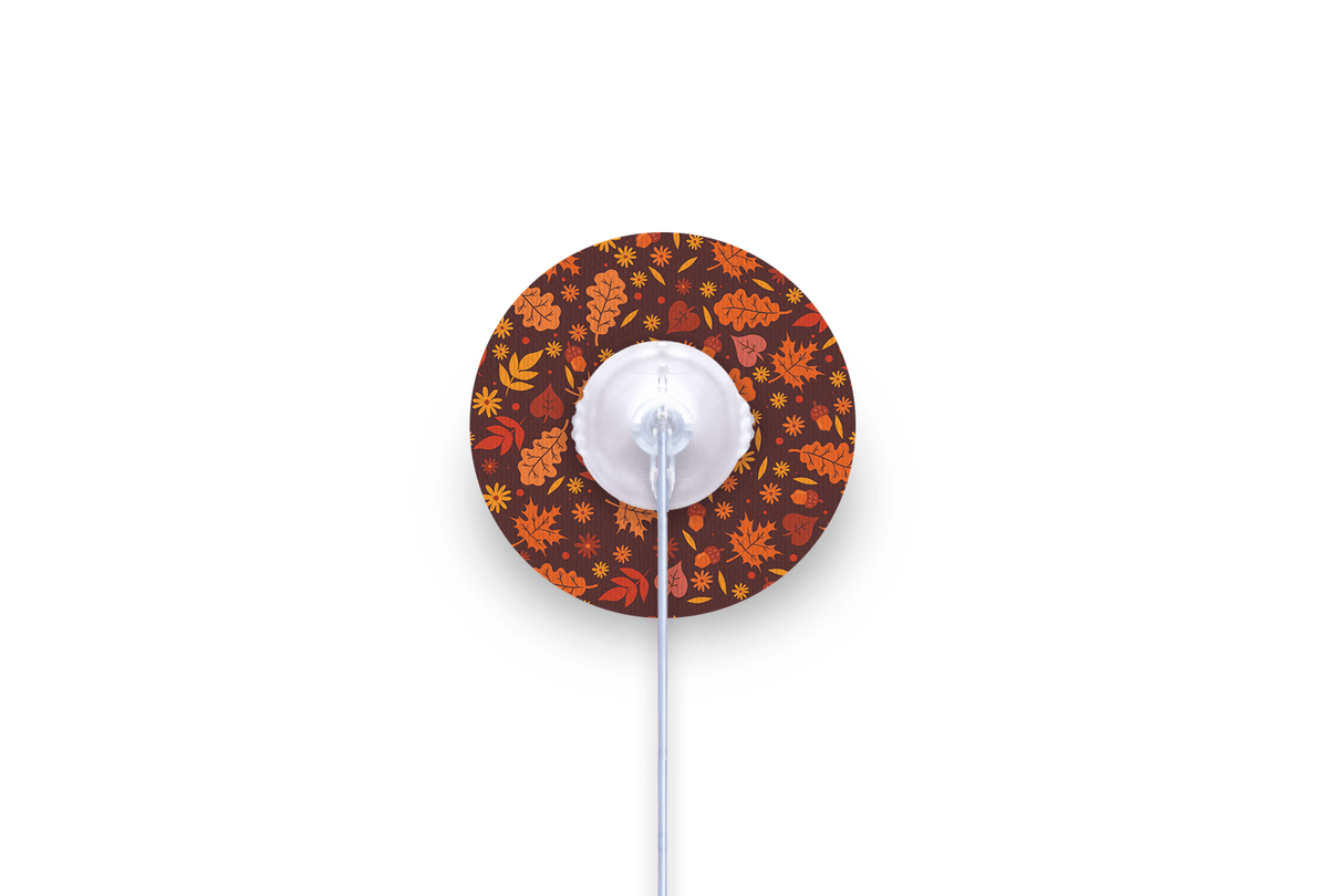 Autumn Leaves Patch - mylife Orbit for Single diabetes supplies and insulin pumps