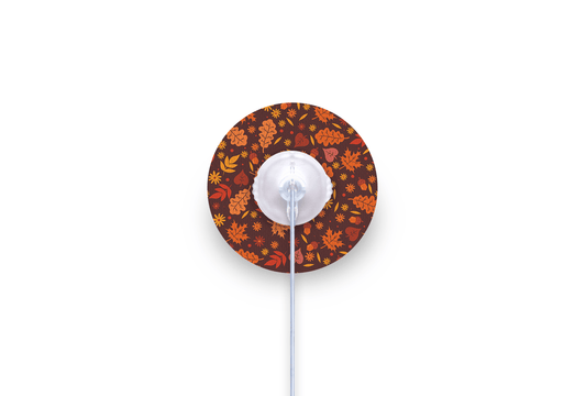 Autumn Leaves Patch - mylife Orbit for Single diabetes supplies and insulin pumps