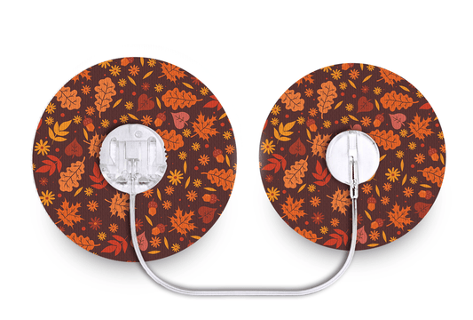 Autumn Leaves Patch - Tru - Steel for Single diabetes supplies and insulin pumps