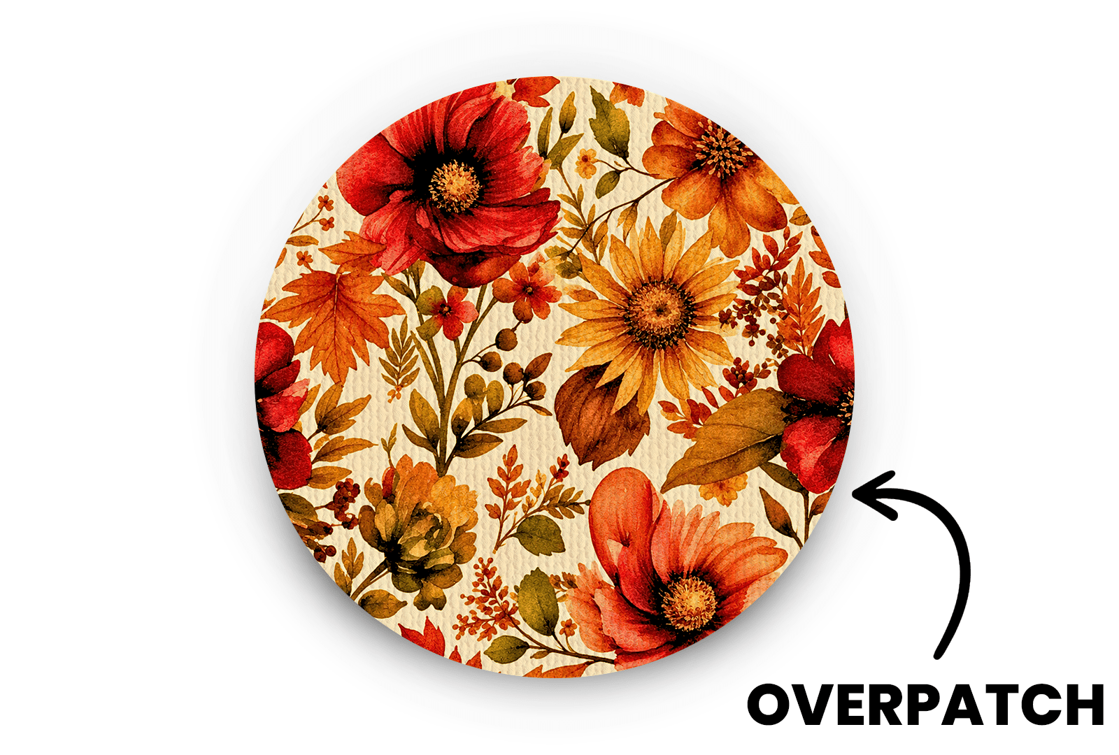 Herbstblumen-Patch für generische Overpatch-Diabetes-Zubehörteile und Insulinpumpen