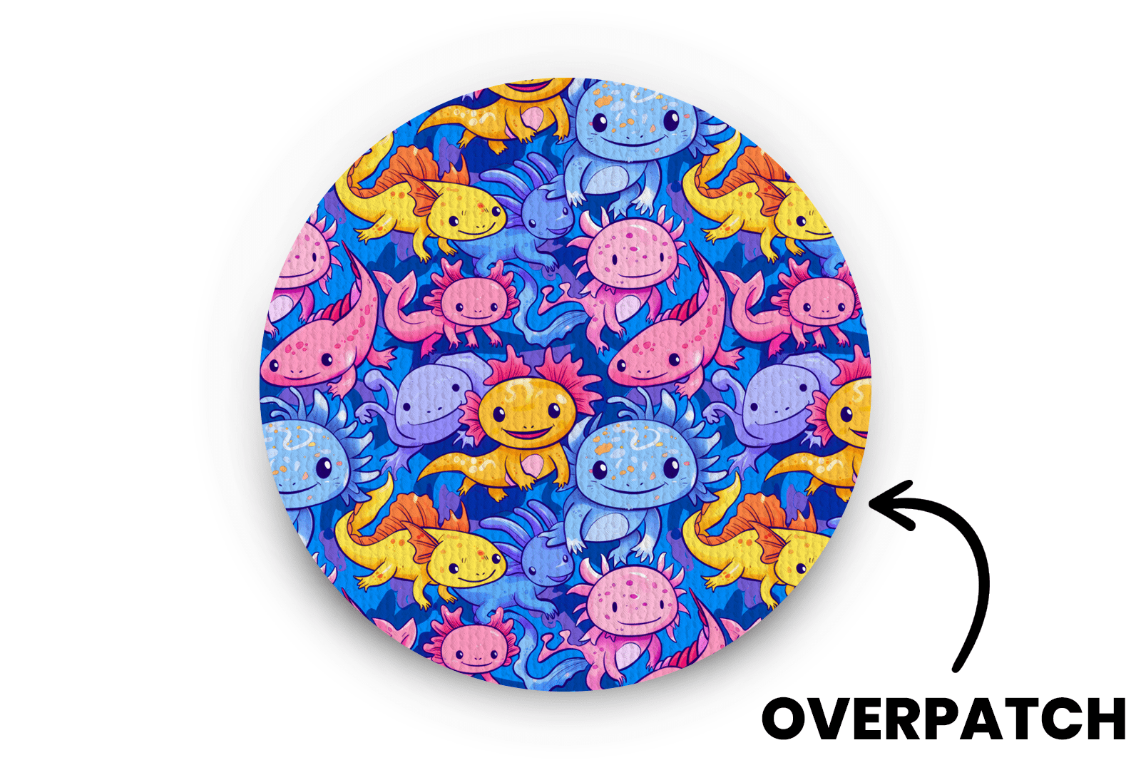 Axolotl Patch for Overpatch diabetes supplies and insulin pumps