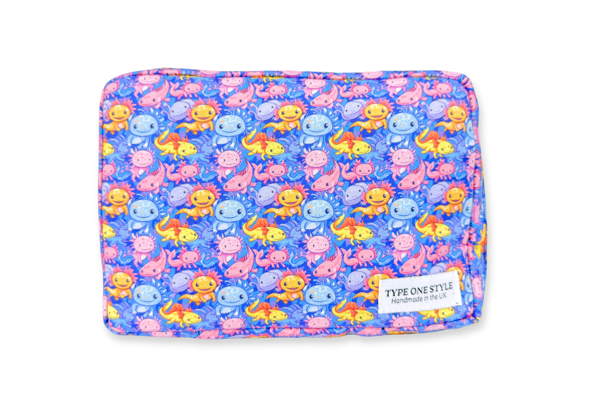 Axolotl T1D Essentials Bag for diabetes supplies and insulin pumps