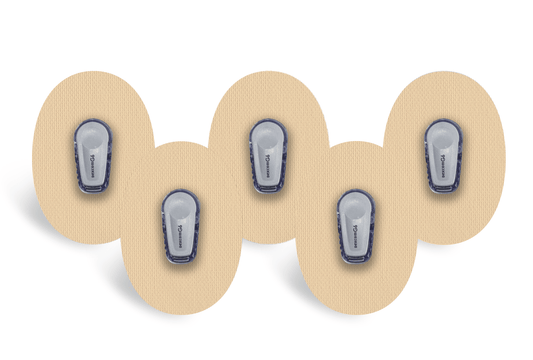Beige Patch Pack for Dexcom G6 diabetes supplies and insulin pumps