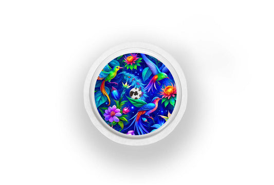Birds In Paradise Sticker for Novopen 4, 5, 6, or Echo diabetes supplies and insulin pumps