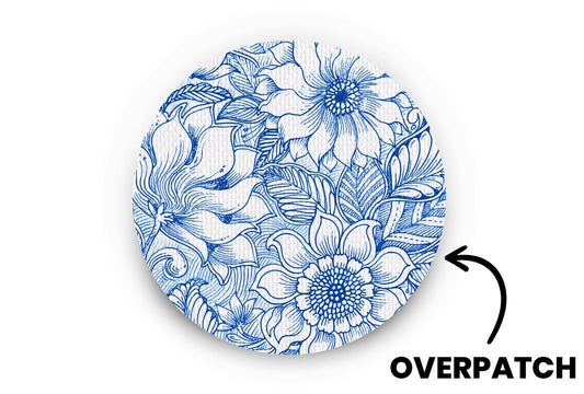 Blue Beauty Patch - Overpatches for Single diabetes supplies and insulin pumps
