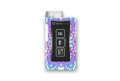 Blue Mandala Sticker for Novopen 4, 5, 6, or Echo diabetes supplies and insulin pumps