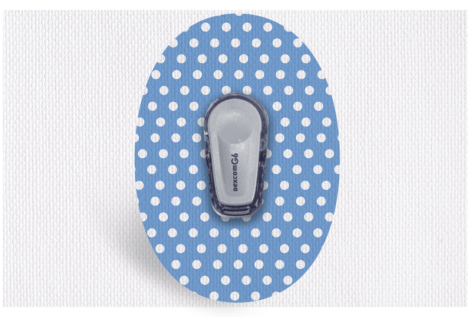 Blue Polka Dot Patch - Dexcom G6 / One for Dexcom G6 / One diabetes supplies and insulin pumps