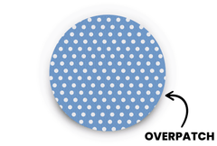 Blue Polka Dot Patch for Freestyle Libre 3 diabetes supplies and insulin pumps