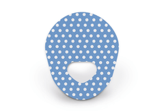 Blue Polka Dot Patch for Freestyle Libre 3 diabetes supplies and insulin pumps