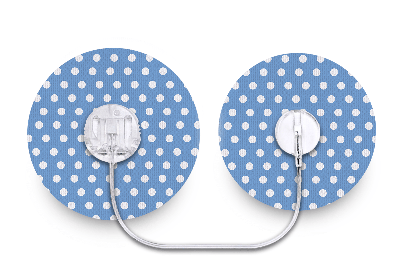 Blue Polka Dot Patch for Freestyle Libre 3 diabetes supplies and insulin pumps
