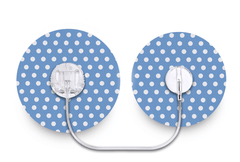 Blue Polka Dot Patch for Freestyle Libre 3 diabetes supplies and insulin pumps