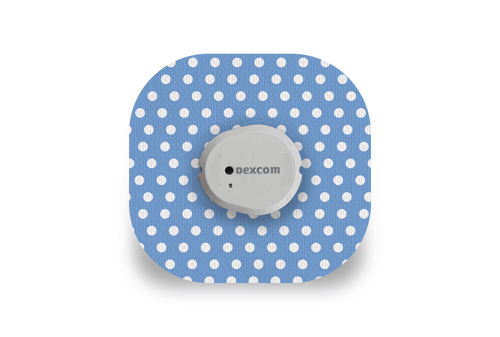 Blue Polka Dot Patch for Freestyle Libre 2 diabetes supplies and insulin pumps