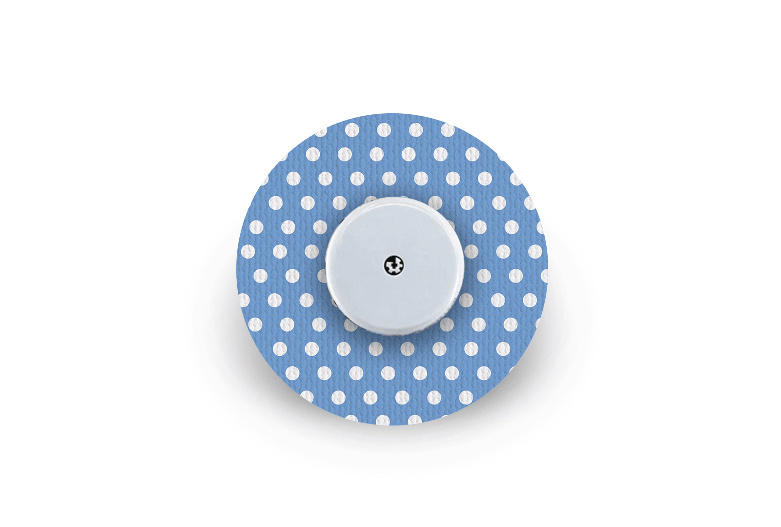 Blue Polka Dot Patch for Freestyle Libre 2 diabetes supplies and insulin pumps
