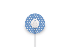 Blue Polka Dot Patch for Freestyle Libre 3 diabetes supplies and insulin pumps