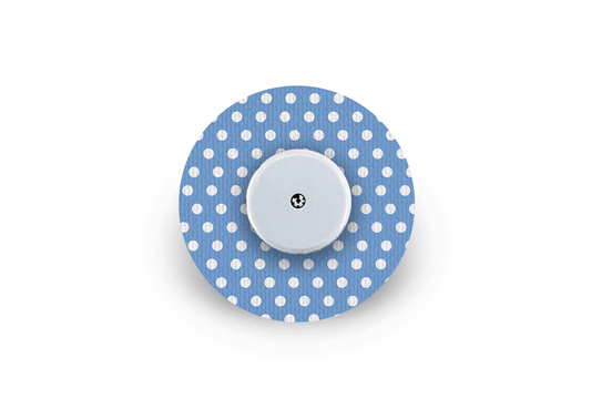 Blue Polka Dot Patch - Freestyle Libre for Freestyle Libre diabetes supplies and insulin pumps