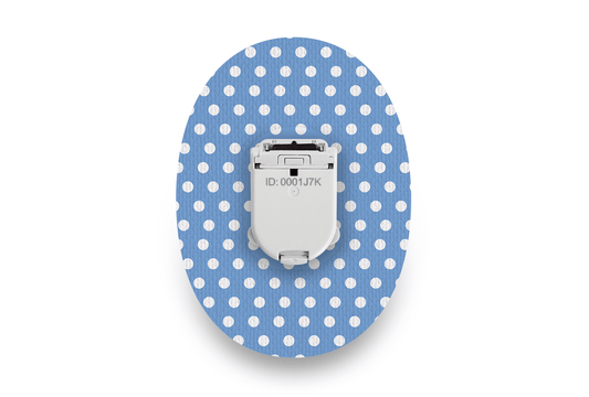 Blue Polka Dot Patch - Glucomen Day for Single diabetes supplies and insulin pumps