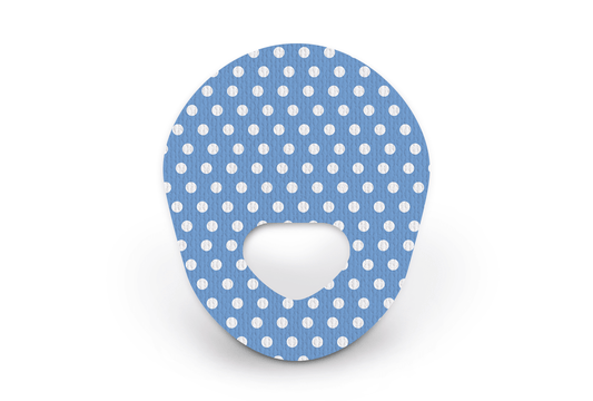 Blue Polka Dot Patch - Guardian Enlite for Guardian Enlite diabetes supplies and insulin pumps