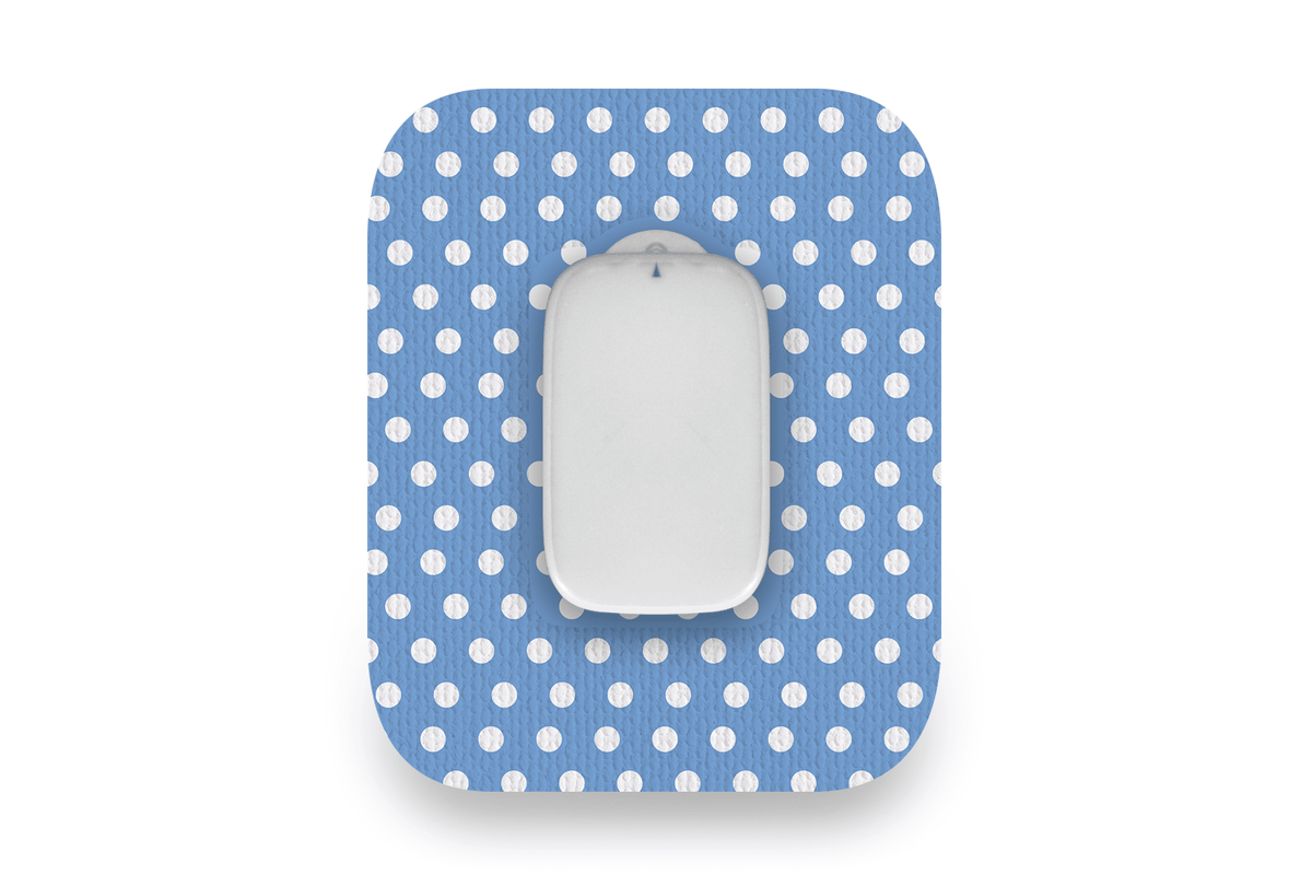 Blue Polka Dot Patch - Medtrum CGM for Single diabetes supplies and insulin pumps