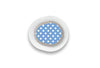 Blue Polka Dot Sticker for Novopen diabetes supplies and insulin pumps