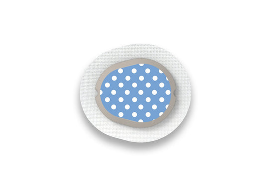 Blue Polka Dot Sticker for Novopen diabetes supplies and insulin pumps