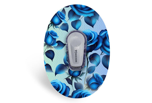 Blue Roses Patch - Dexcom G6 / One for Single diabetes supplies and insulin pumps