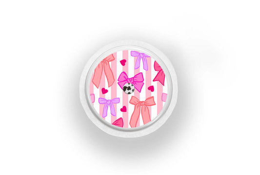 Bows Sticker for Freestyle Libre 1, 2, or 2+ diabetes supplies and insulin pumps