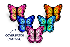 Bright Butterfly Patch Pack for Generic Overpatch (No Cut-out) diabetes supplies and insulin pumps