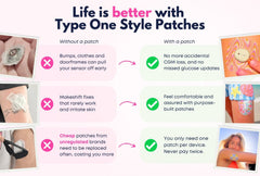Bright Butterfly Patch Pack for Freestyle Libre 2 diabetes supplies and insulin pumps