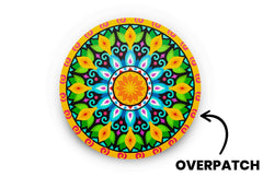 Bright Mandala Patch - Overpatches for Single diabetes supplies and insulin pumps