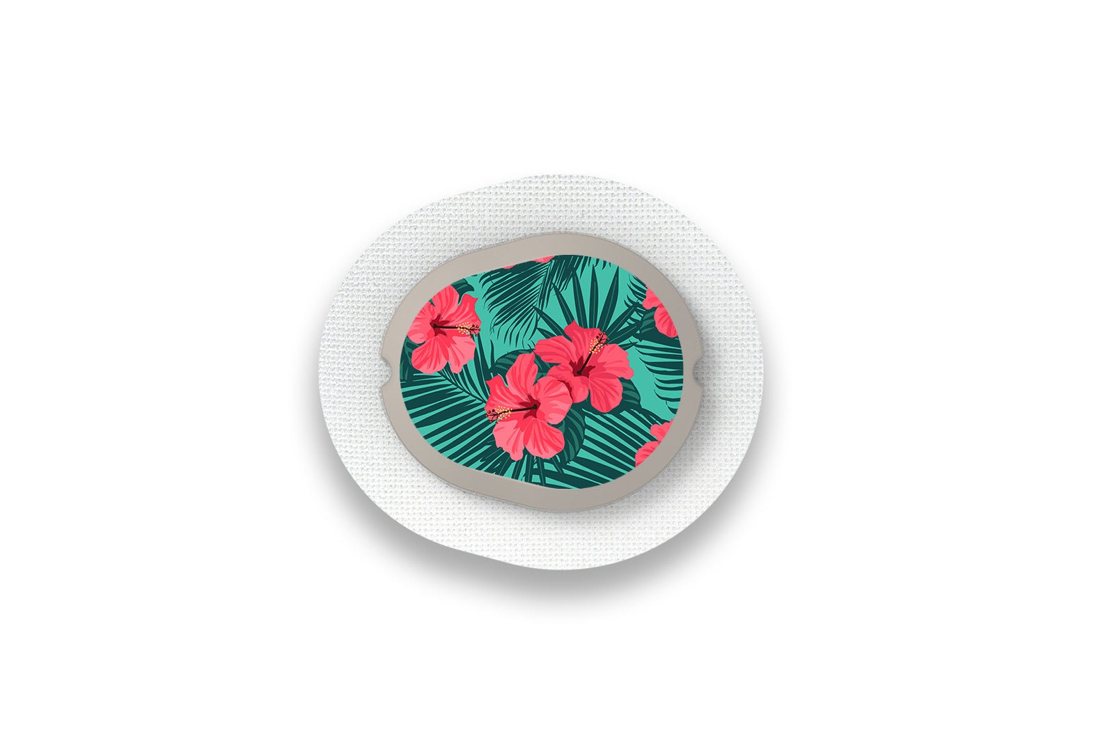 Bright Red Flowers Sticker for Dexcom G7 / One+ Sensor diabetes supplies and insulin pumps