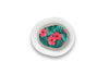 Bright Red Flowers Sticker for Dexcom G7 diabetes supplies and insulin pumps