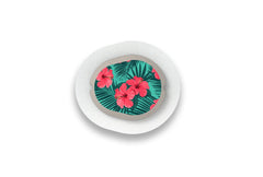 Bright Red Flowers Sticker for Dexcom G7 / One+ Sensor diabetes supplies and insulin pumps