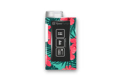 Bright Red Flowers Sticker for Ypsomed MyLife diabetes supplies and insulin pumps