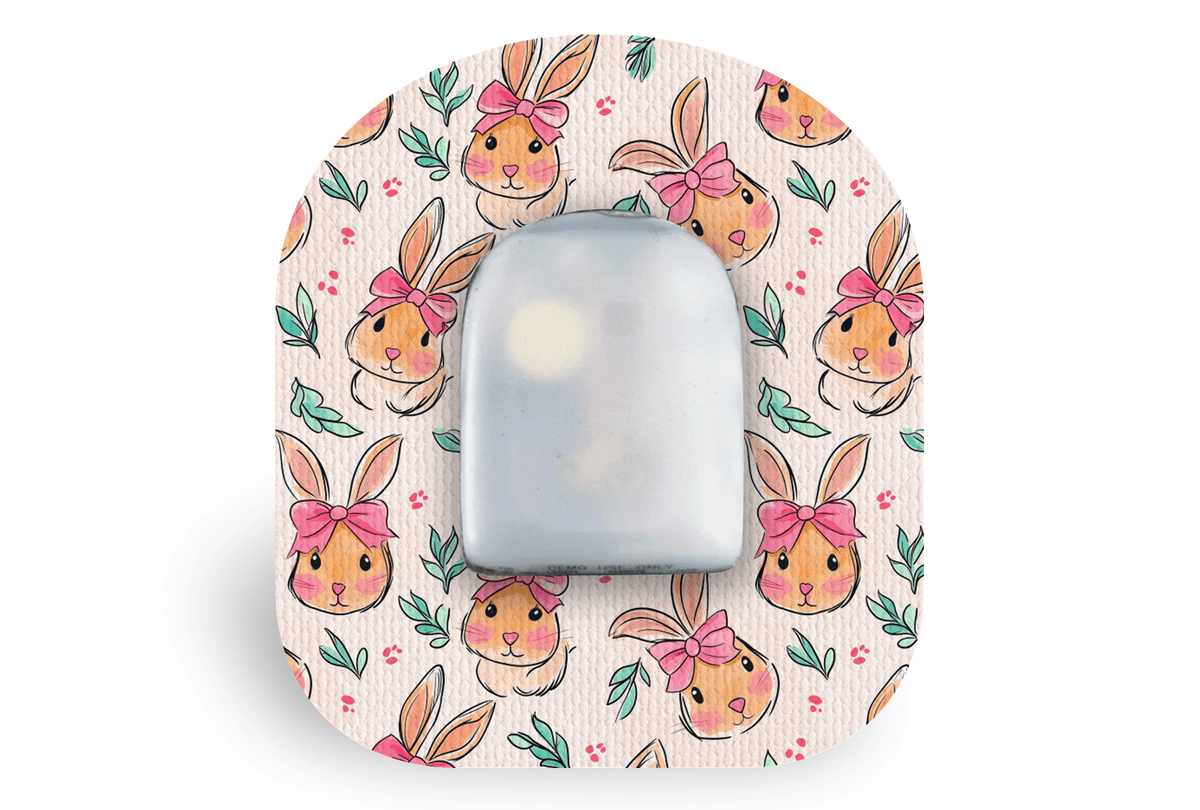 Bunny Patch - For Omnipod® for Single diabetes supplies and insulin pumps