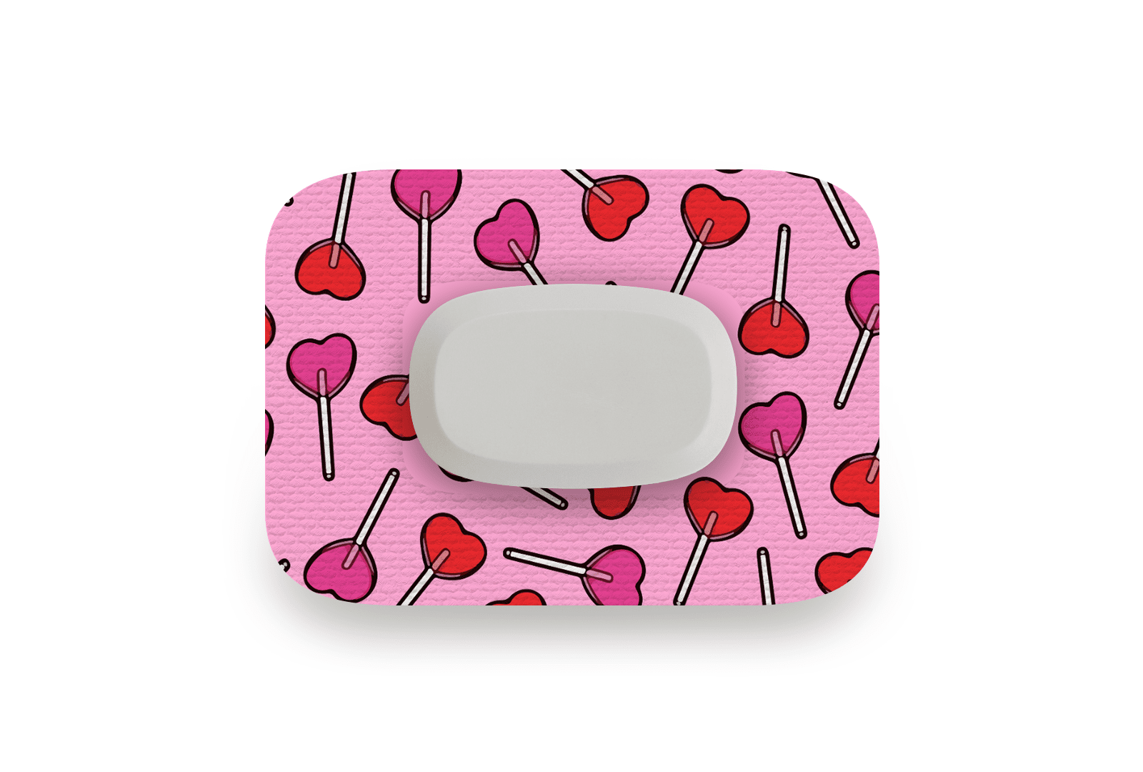 Candy Hearts Patch for GlucoRX Aidex diabetes supplies and insulin pumps
