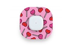 Candy Hearts Patch for Simplera diabetes supplies and insulin pumps