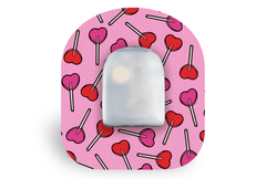 Candy Hearts Patch for Omnipod diabetes supplies and insulin pumps